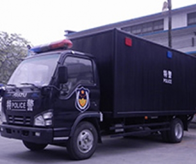 （平板廂）防暴刺網布障車